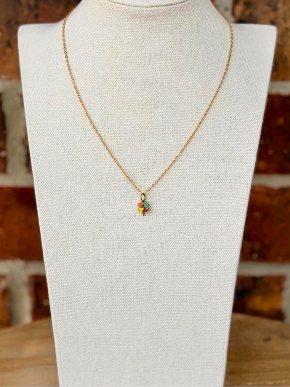 Four Leaf Clover Gold Charm